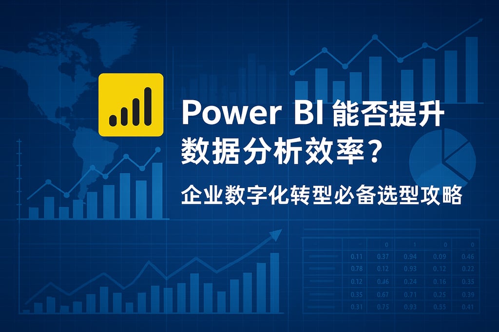 Power BI能否提升数据分析效率？企业数字化转型必备选型攻略